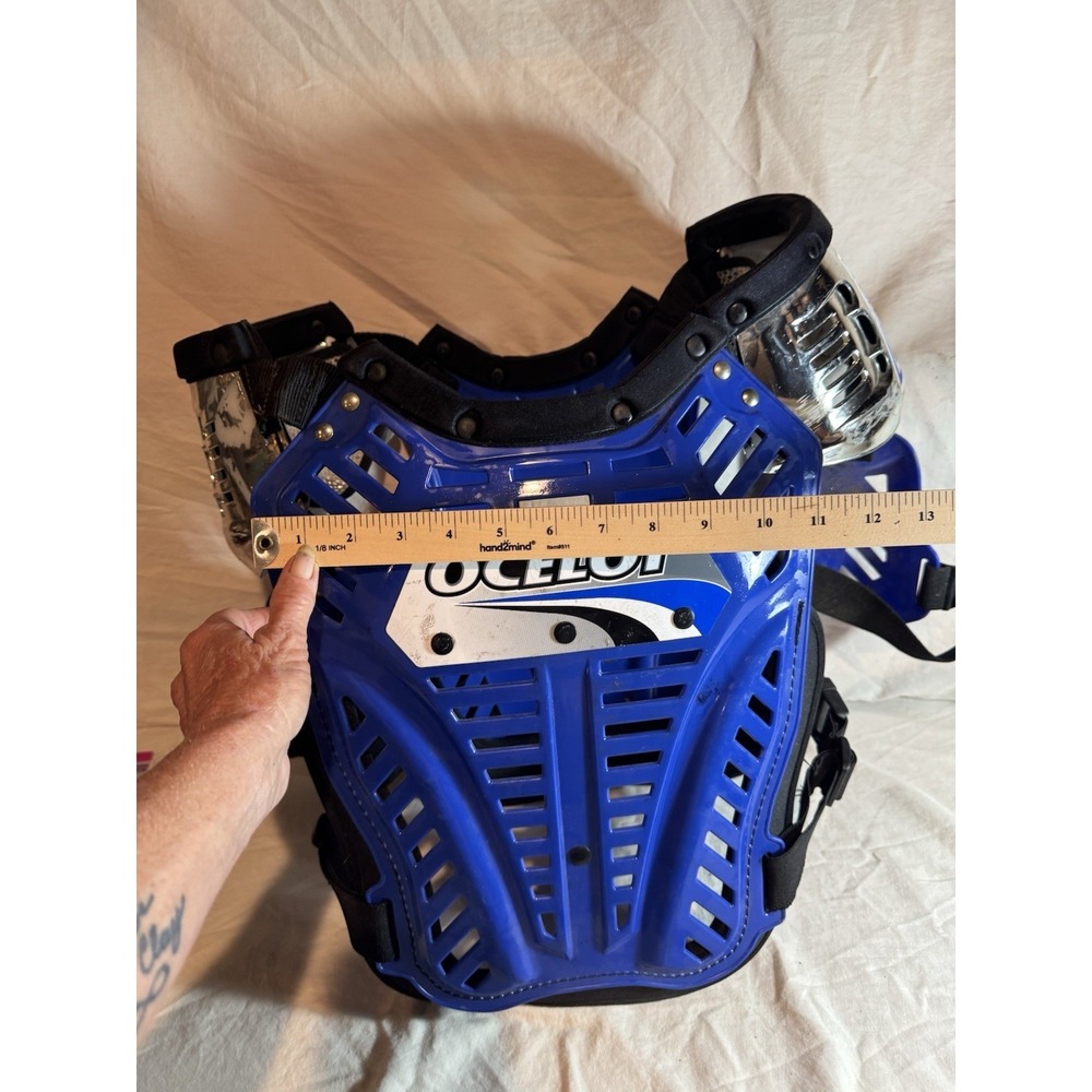 Ocelot Racing Motocross Roost Deflector Chest Protector Blue MX ATV